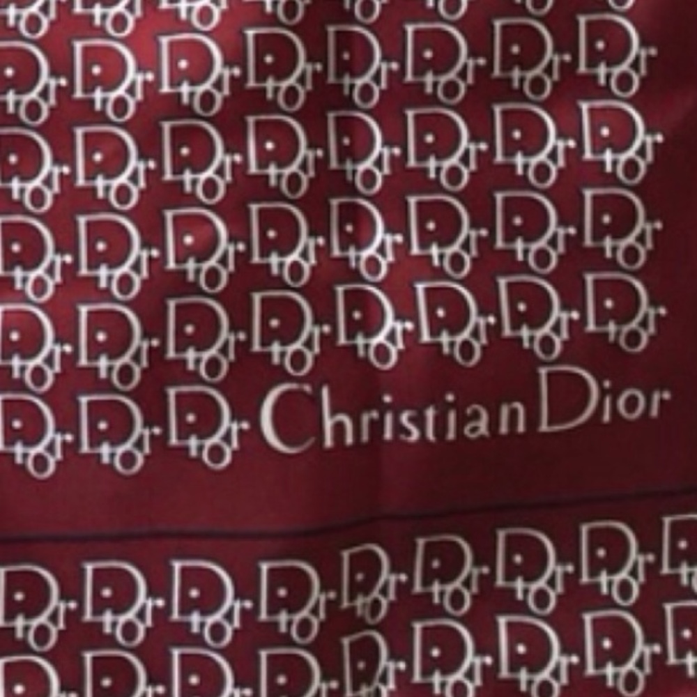 ❤ 100% Silk Vintage Christian Dior Scarf-c.1976-78